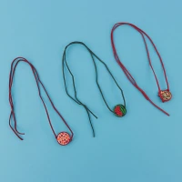 دستبند یلدایی جیر طرح پلاک چوبی