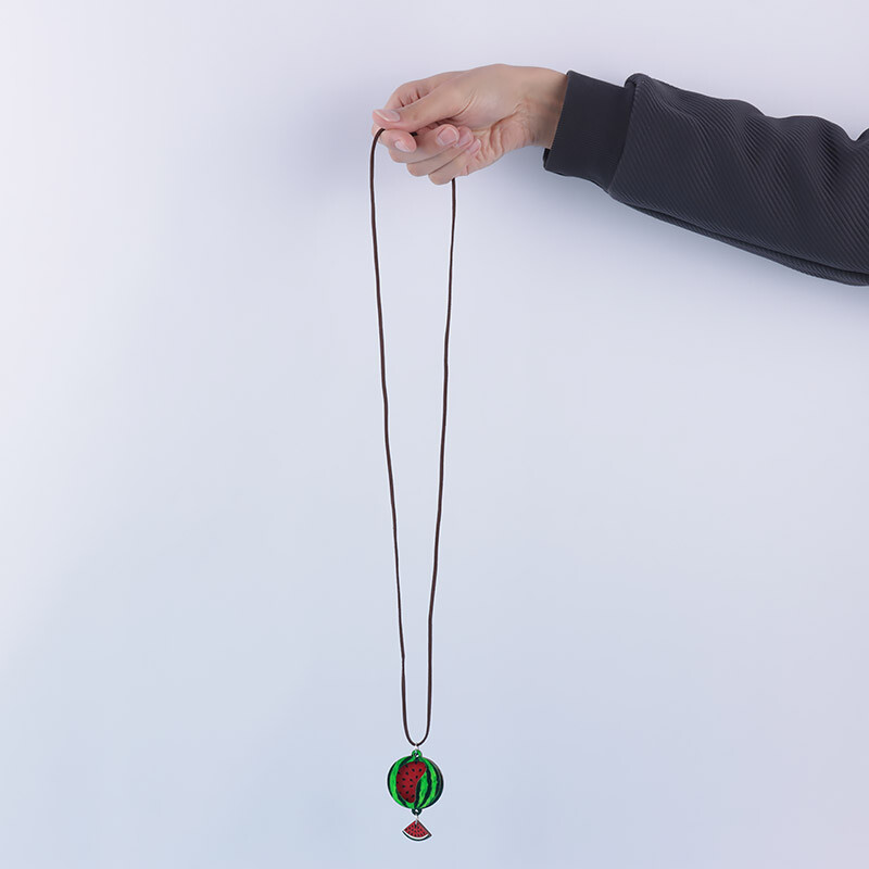 گردنبند یلدایی جیر طرح پلاک چوبی