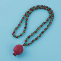 گردنبند یلدایی انار مهره سبز قرمز