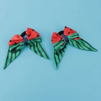 کش مو یلدایی ساتن طرح پاپیون