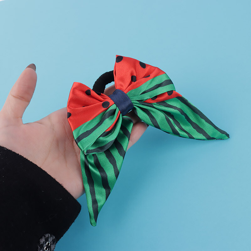 کش مو یلدایی ساتن طرح پاپیون