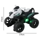 موتور کنترلی شارژی 4 چرخ تبدیل شونده دودزا Guang Chang GC169-B28 Dino کد 64
