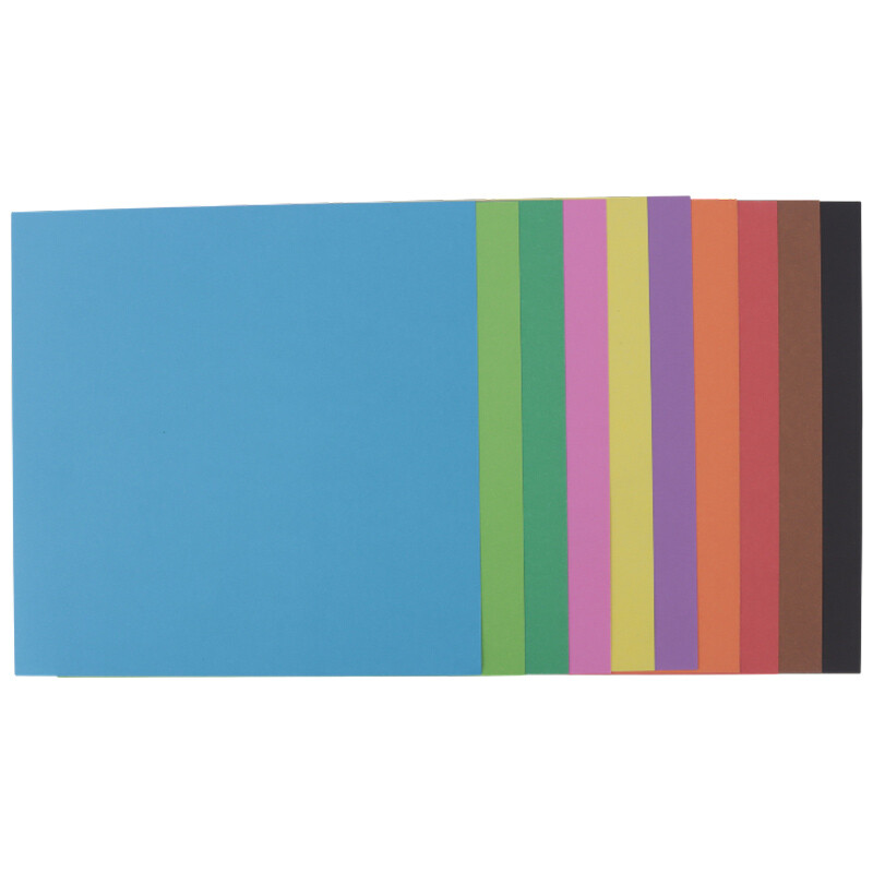 کاغذ اوریگامی 100 برگ ساده رنگی Nahal Alma