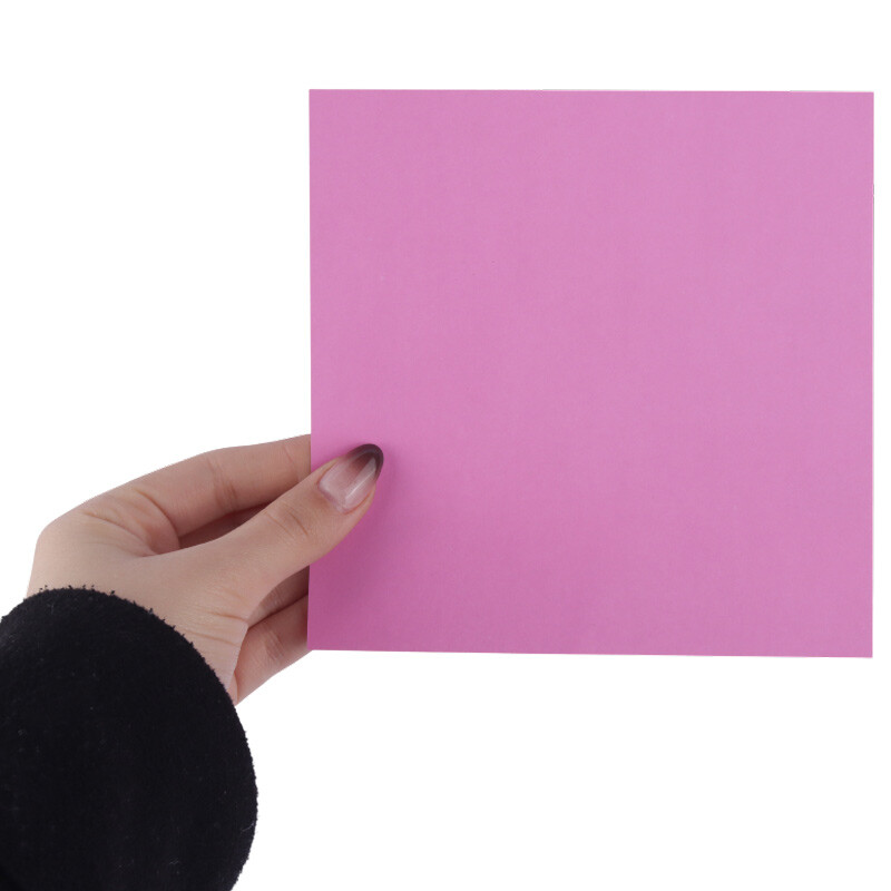 کاغذ اوریگامی 100 برگ ساده رنگی Nahal Alma