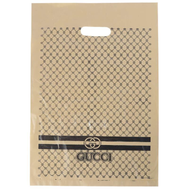 نایلون دسته دار طرح GUCCI سایز 32*45 سانتی متر بسته 1 کیلویی