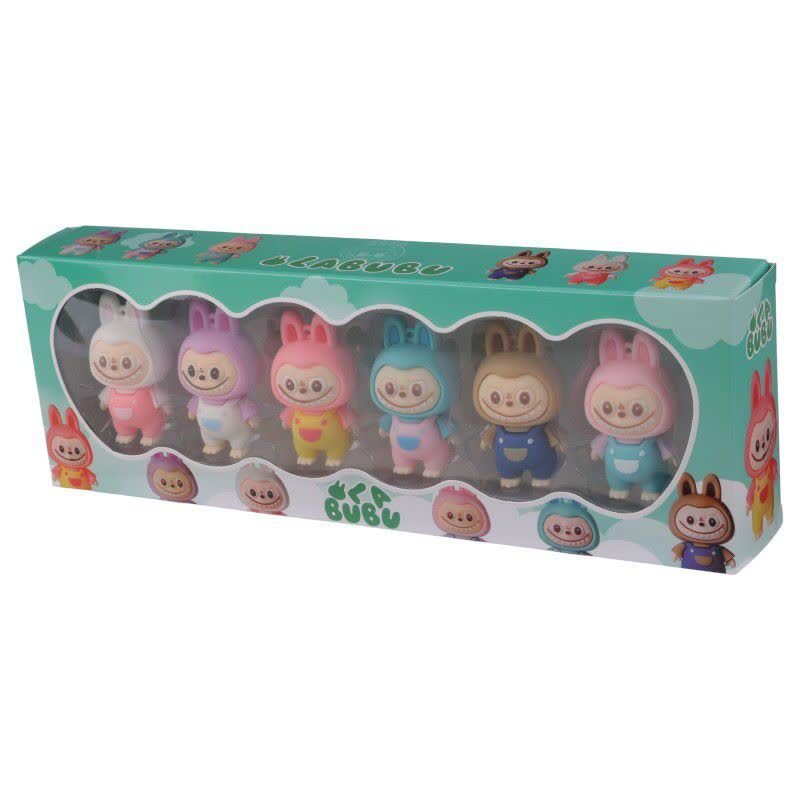عروسک سیلیکونی لبوبو کد 13 بسته 6 عددی