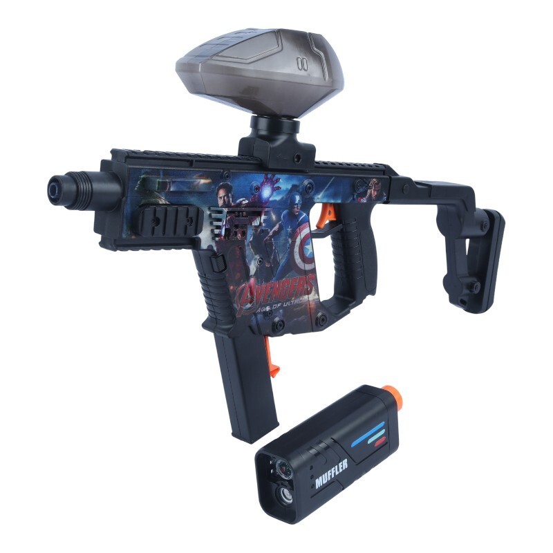 ست اسباب بازی تفنگ مسلسل صدا خفه کن تیر ژله ای مخزن دار شارژی Blasting Launch BEHTOYS-114 کد 114