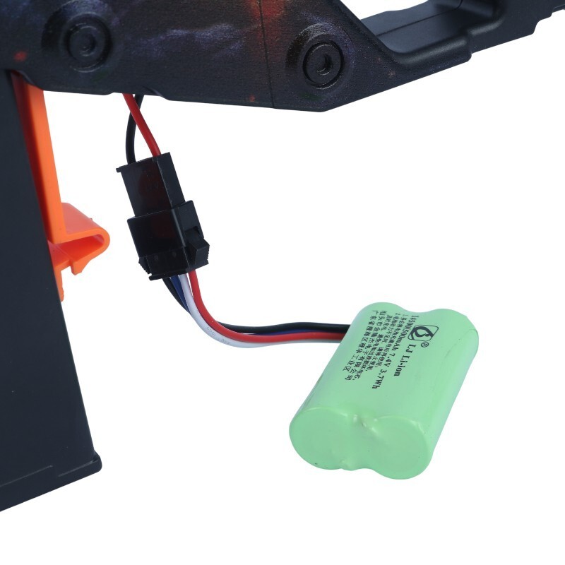 ست اسباب بازی تفنگ مسلسل صدا خفه کن تیر ژله ای مخزن دار شارژی Blasting Launch BEHTOYS-114 کد 114