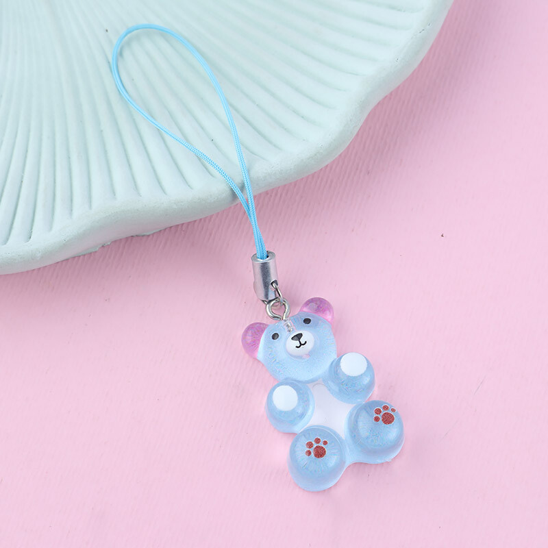 آویز فلش و موبایل طرح خرس رنگی کد 2