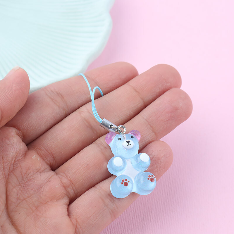 آویز فلش و موبایل طرح خرس رنگی کد 2