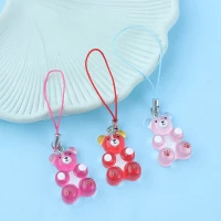 آویز فلش و موبایل طرح خرس رنگی کد 2