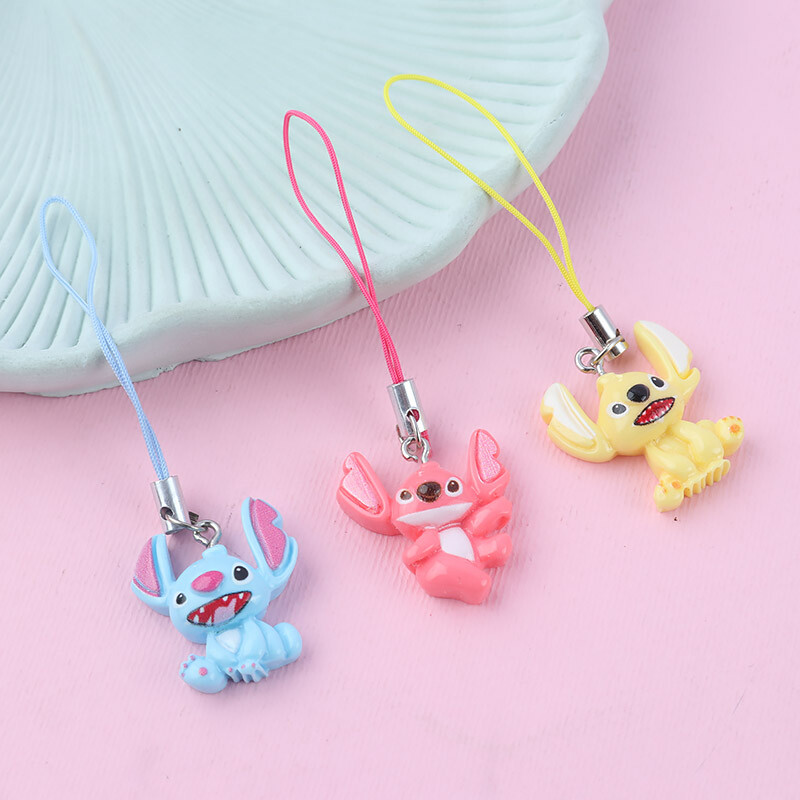 آویز فلش و موبایل طرح استیچ رنگی