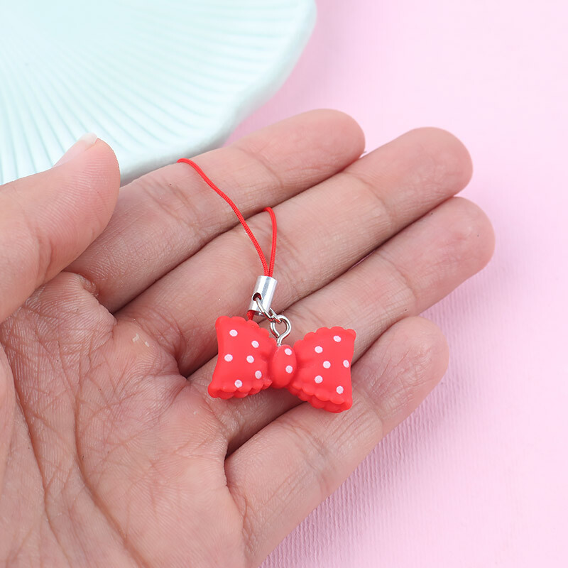 آویز فلش و موبایل طرح پاپیون قرمز