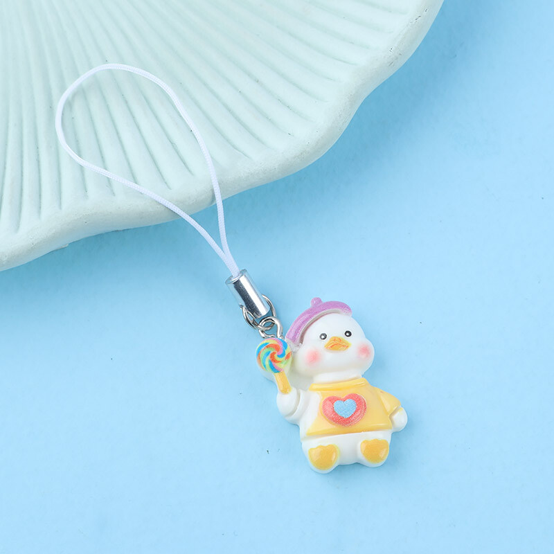 آویز فلش و موبایل طرح اردک کلاه دار