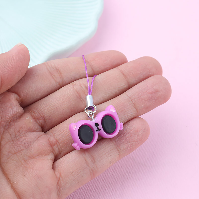 آویز فلش و موبایل طرح عینک رنگی
