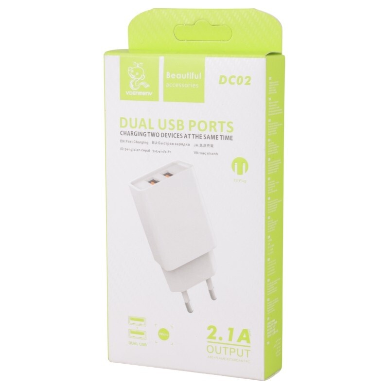 شارژر دیواری 10.5 وات دنمن DC02 2.1A