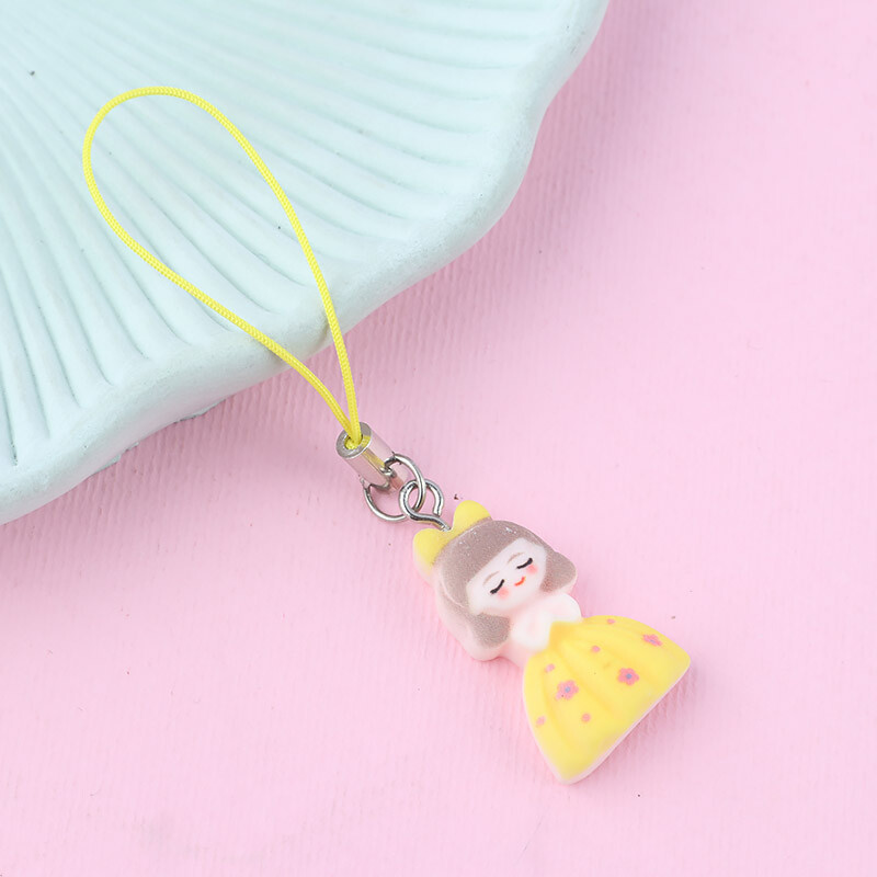 آویز فلش و موبایل طرح دختر پاپیون دار