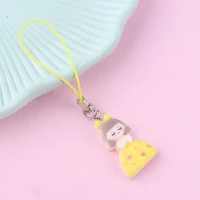 آویز فلش و موبایل طرح دختر پاپیون دار