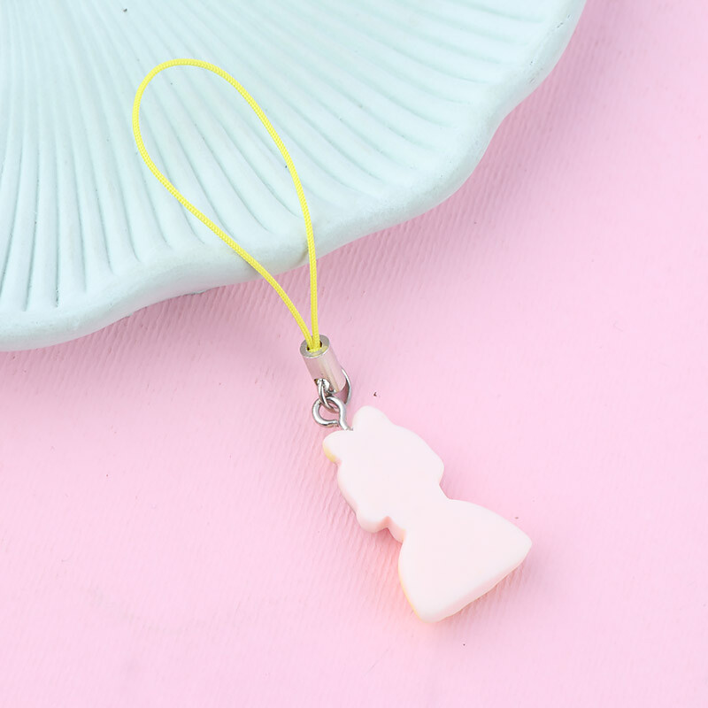 آویز فلش و موبایل طرح دختر پاپیون دار