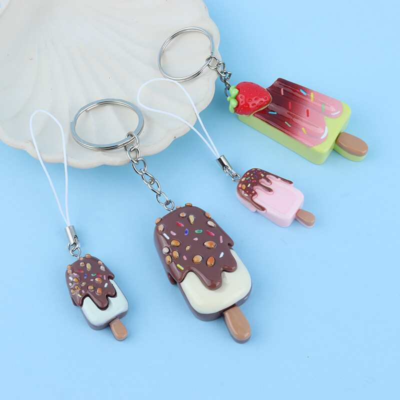 ست جاکلیدی و آویز موبایل سرامیکی بستنی