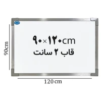 تخته وایت برد ایران برد سایز 120*90 سانتی متر قاب 2 سانت