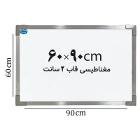 تخته وایت برد مغناطیسی ایران برد سایز 90*60 سانتی متر قاب 2 سانت