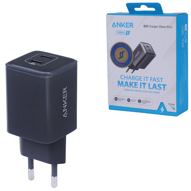 شارژر دیواری 40 وات انکر Nano Pro 521 A2038 PD 3A