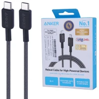 کابل دو سر تایپ سی فست شارژ 240 وات انکر A81D6 طول 1.8 متر