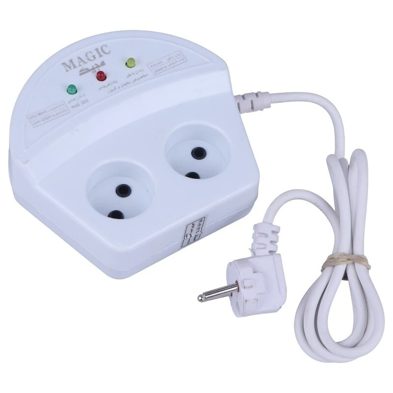 محافظ برق یخچال و فریزر 2 خانه مجیک با کابل 1.5 متری