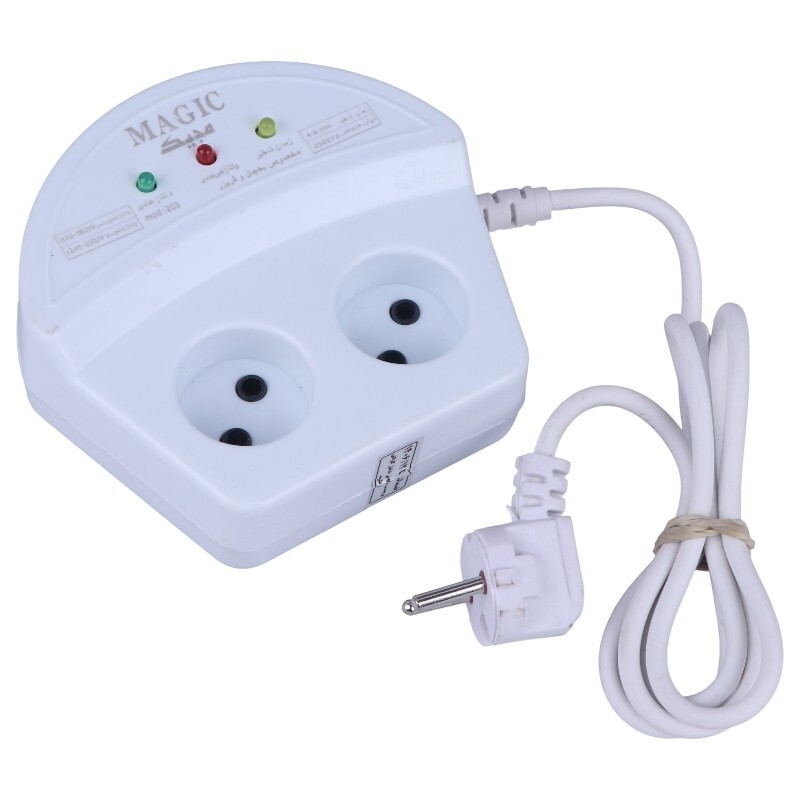 محافظ برق یخچال و فریزر 2 خانه مجیک با کابل 1.5 متری
