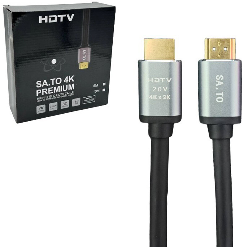 کابل HDMI 4K ساتو Premium طول 5 متر