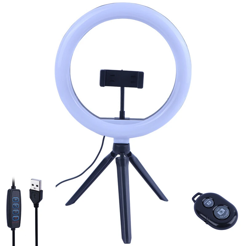رینگ لایت پایه دار 10 اینچ QX-260 کد 1