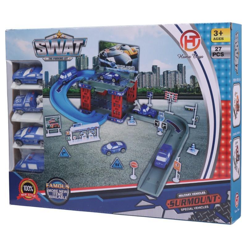 اسباب بازی پارکینگ طبقاتی پلیس هاما تویز Swat HT01-C کد 201649
