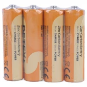 باتری چهارتایی قلمی دیتکس پلاس Zinc Carbon R6P بسته 24 عددی