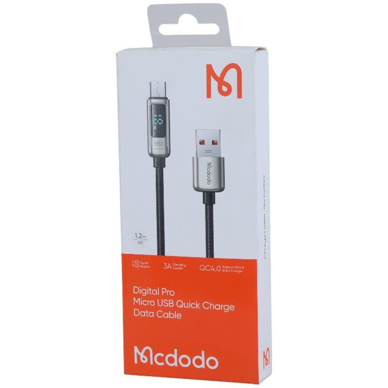 کابل میکرو یو اس بی فست شارژ 3 آمپر مک دودو CA-748 طول 1.2 متر