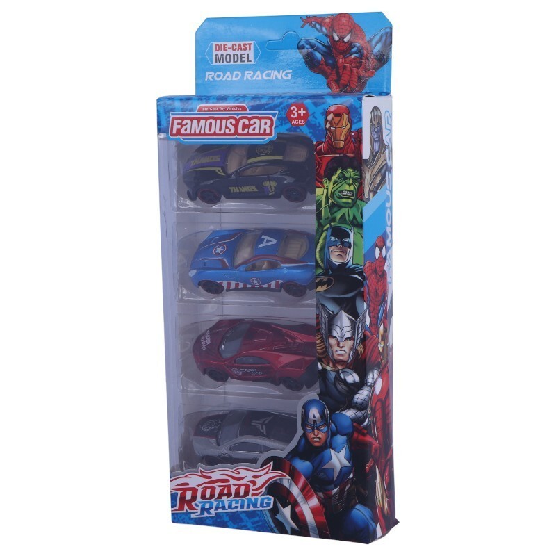 ماشین اسباب بازی فلزی Famous Car Die-Cast کد 101474 بسته 4 عددی