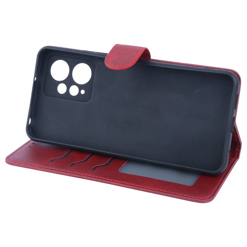 کیف چرمی پوست ماری مگنتی محافظ لنزدار Xiaomi Redmi Note 12 4G