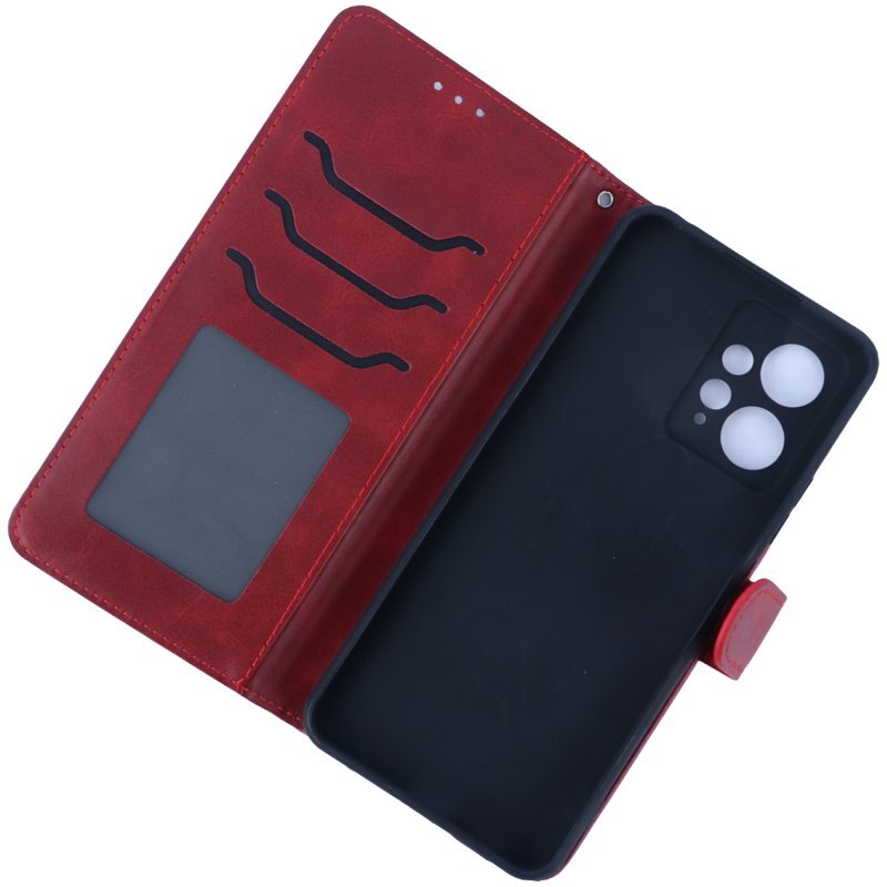 کیف چرمی پوست ماری مگنتی محافظ لنزدار Xiaomi Redmi Note 12 4G