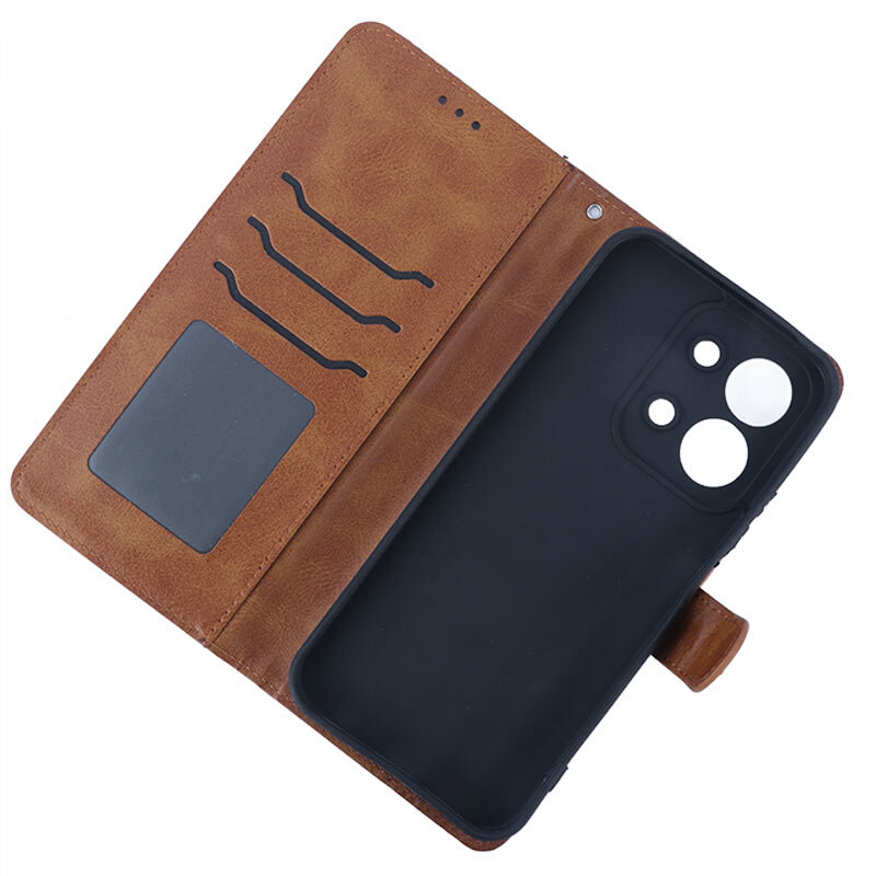 کیف چرمی مگنتی شیائومی Redmi 15C محافظ لنزدار