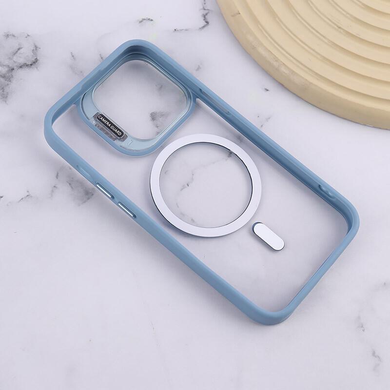 قاب PC مگ سیف استندشو با محافظ لنز رینگی آیفون iPhone 13 Pro