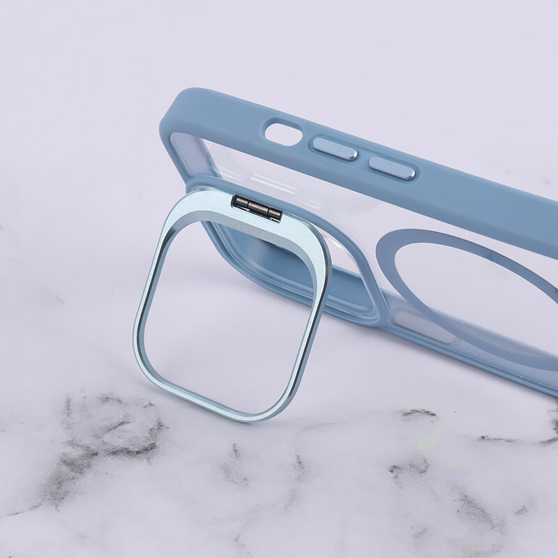 قاب PC مگ سیف استندشو با محافظ لنز رینگی آیفون iPhone 13 Pro