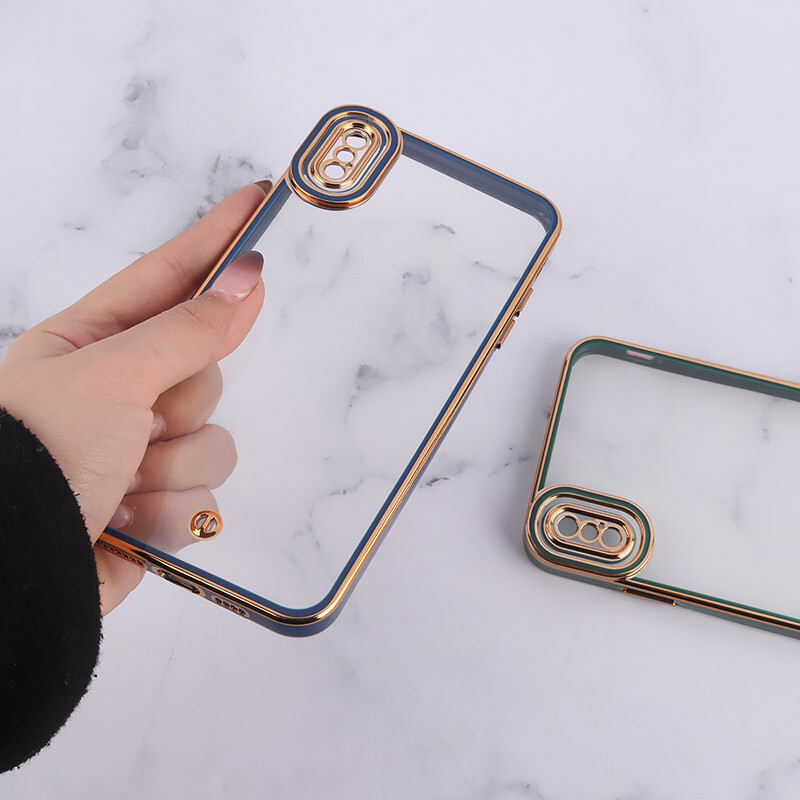 قاب Space آیفون XS Max دور رنگی محافظ لنزدار