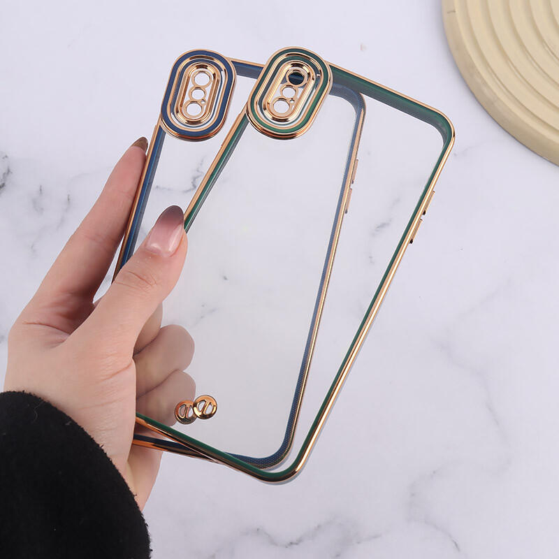 قاب Space آیفون XS Max دور رنگی محافظ لنزدار