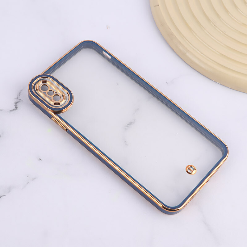 قاب Space آیفون XS Max دور رنگی محافظ لنزدار