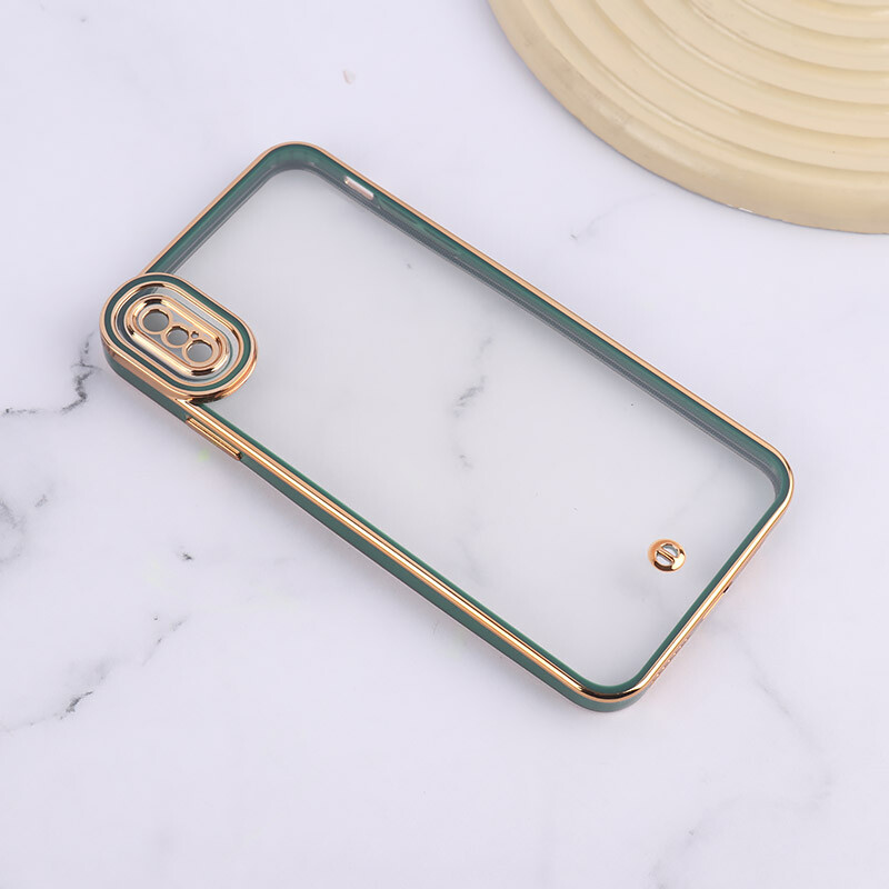 قاب Space آیفون XS Max دور رنگی محافظ لنزدار