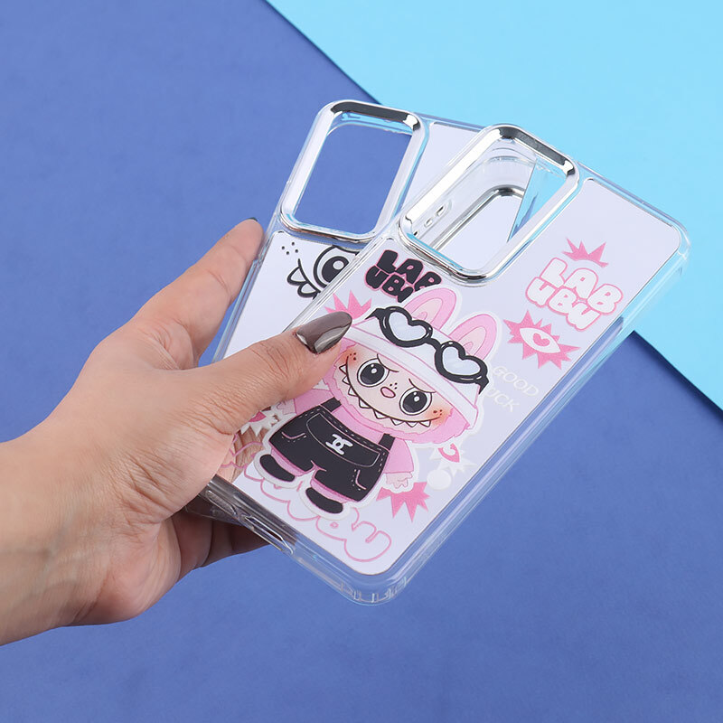 قاب آینه ای طرح لبوبو دور محافظ متال