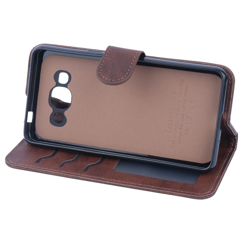 کیف چرمی مگنتی سامسونگ Galaxy J1 Ace محافظ لنزدار