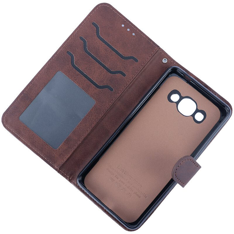 کیف چرمی مگنتی سامسونگ Galaxy J1 Ace محافظ لنزدار