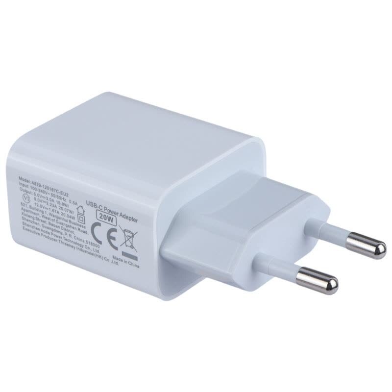 شارژر دیواری 20 وات ایکس او A829-120137C-EU1 QC PD 3A + کابل تبدیل آیفونی