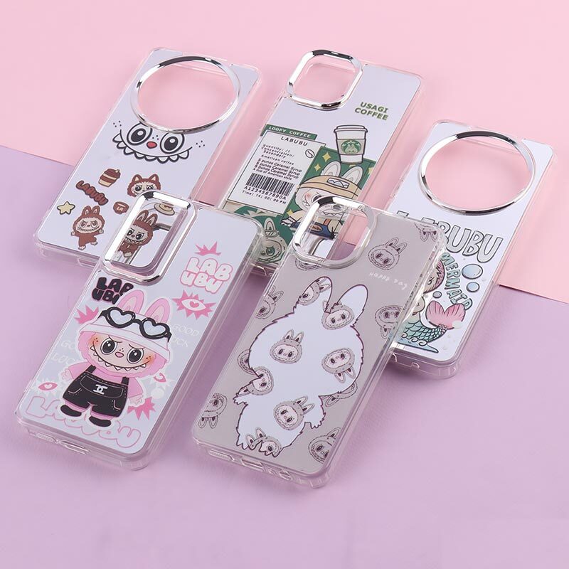 قاب آینه ای طرح لبوبو دور محافظ متال